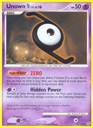 Unown [Z] (Reverse Holofoil)