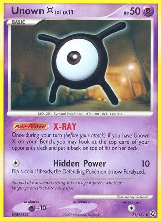 Unown [X] (Reverse Holofoil)