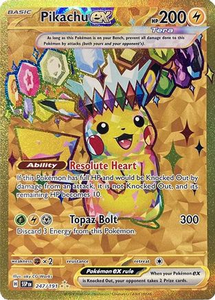 Pikachu ex - 247/191 (Holofoil)