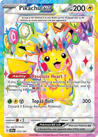 Pikachu ex - 219/191 (Holofoil)
