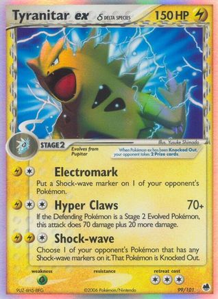 Tyranitar ex (Delta Species) (Holofoil)