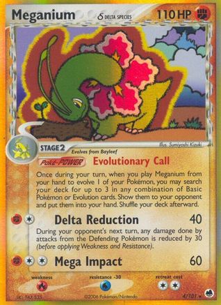 Meganium (Delta Species) (Reverse Holofoil)