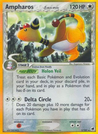 Ampharos (Delta Species) (Reverse Holofoil)