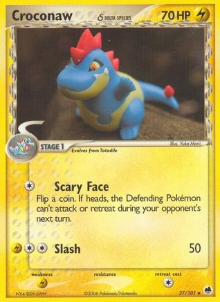 Croconaw (Delta Species) (Reverse Holofoil)