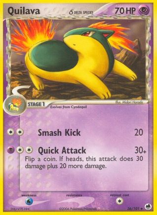 Quilava (Delta Species) (Reverse Holofoil)