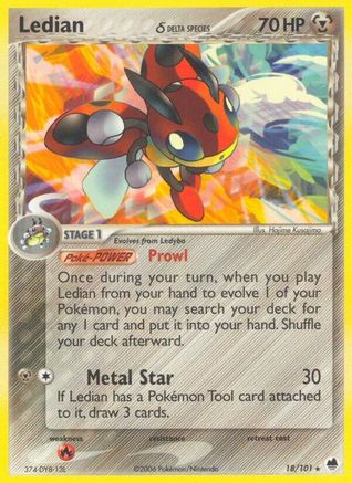 Ledian (Delta Species) (Reverse Holofoil)