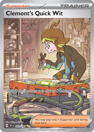 Clemont's Quick Wit - 243/191 (Holofoil)