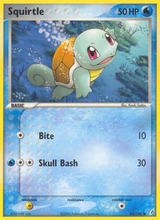 Squirtle - 063/100 (Reverse Holofoil)