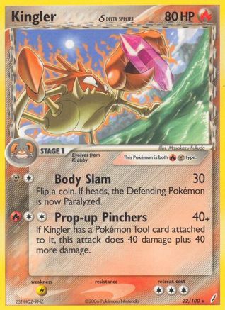 Kingler (Delta Species) (Reverse Holofoil)