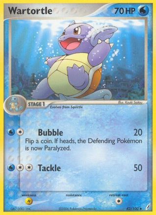 Wartortle - 042/100 (Reverse Holofoil)