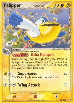 Pelipper (Delta Species) (Reverse Holofoil)
