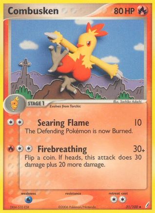 Combusken - 031/100 (Reverse Holofoil)