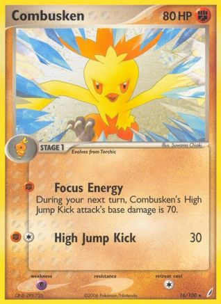 Combusken - 016/100 (Reverse Holofoil)