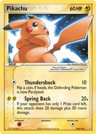 Pikachu Star (Holofoil)