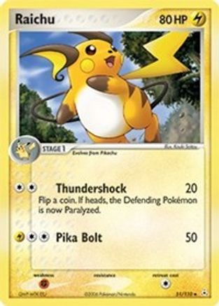 Raichu (Reverse Holofoil)