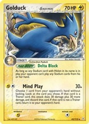 Golduck (Delta Species) (Reverse Holofoil)