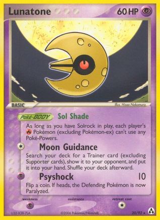 Lunatone (Reverse Holofoil)