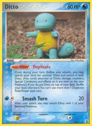 Ditto - 040/113 (Squirtle) (Reverse Holofoil)