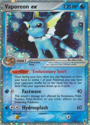 Vaporeon ex (Holofoil)