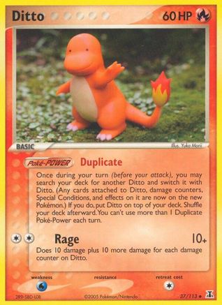 Ditto - 037/113 (Charmander) (Reverse Holofoil)