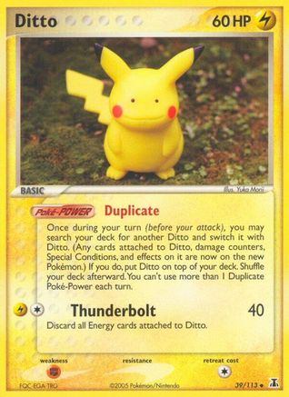 Ditto - 039/113 (Pikachu) (Reverse Holofoil)