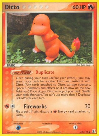 Ditto - 61/113 (Charmander) (Reverse Holofoil)