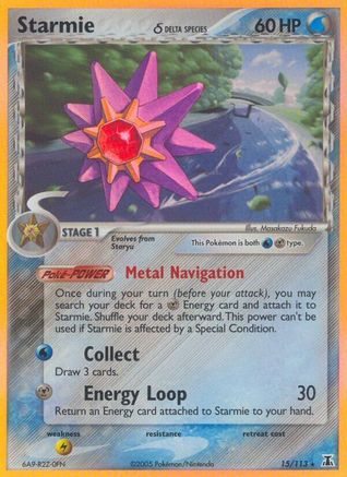Starmie - 015/113 (Delta Species) (Reverse Holofoil)