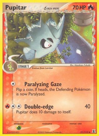 Pupitar (Delta Species) (Reverse Holofoil)