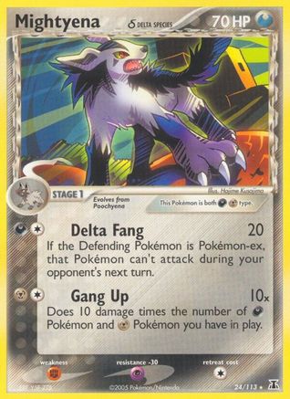 Mightyena (Delta Species) (Reverse Holofoil)