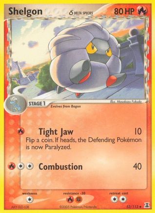 Shelgon - 053/113 (Delta Species) (Reverse Holofoil)
