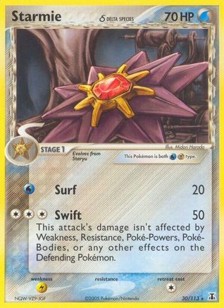 Starmie - 030/113 (Delta Species) (Reverse Holofoil)