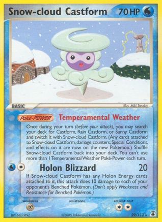 Snow-cloud Castform (Reverse Holofoil)