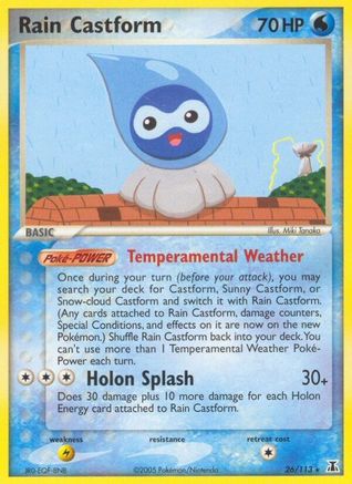 Rain Castform (Reverse Holofoil)