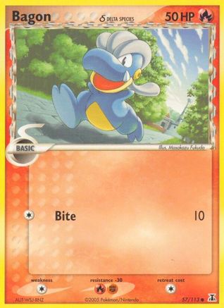 Bagon - 057/113 (Delta Species) (Reverse Holofoil)