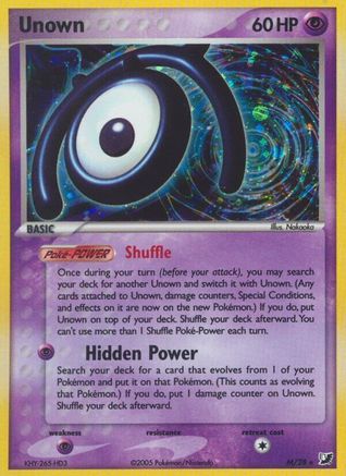 Unown (M) (Holofoil)
