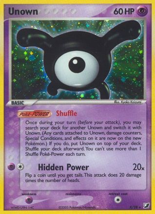 Unown (X) (Holofoil)