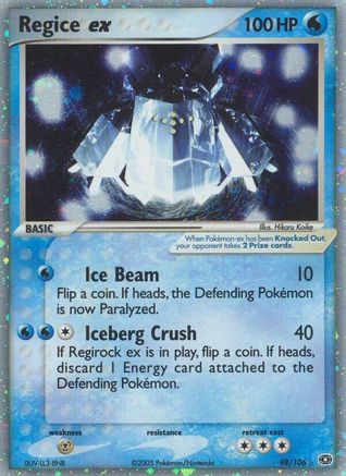 Regice ex (Holofoil)
