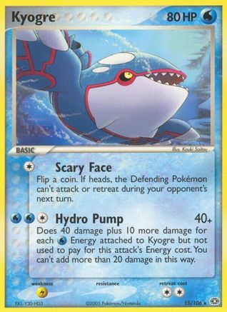 Kyogre - 015/106 (Reverse Holofoil)