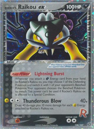 Rocket's Raikou ex (Holofoil)