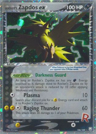 Rocket's Zapdos ex (Holofoil)
