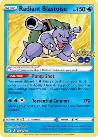 Radiant Blastoise (Holofoil)
