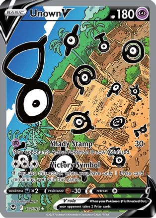 Unown V (Alternate Full Art) (Holofoil)