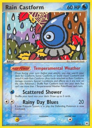 Rain Castform (Reverse Holofoil)