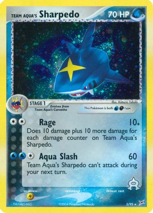 Team Aqua's Sharpedo - 5/95 (Holofoil)