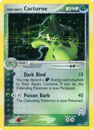 Team Aqua's Cacturne (Holofoil)