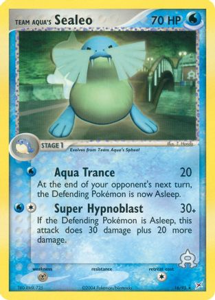 Team Aqua's Sealeo - 16/95 (Reverse Holofoil)