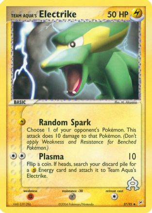 Team Aqua's Electrike - 27/95 (Reverse Holofoil)