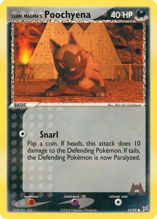 Team Magma's Poochyena - 65/95 (Reverse Holofoil)