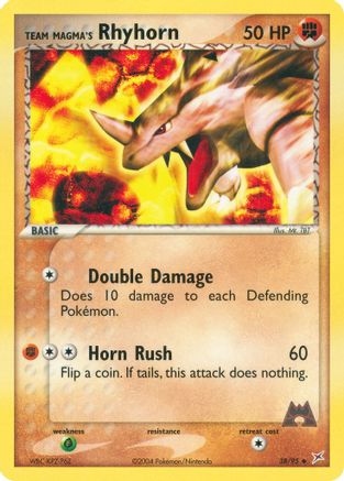 Team Magma's Rhyhorn - 38/95 (Reverse Holofoil)