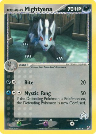 Team Aqua's Mightyena - 15/95 (Reverse Holofoil)